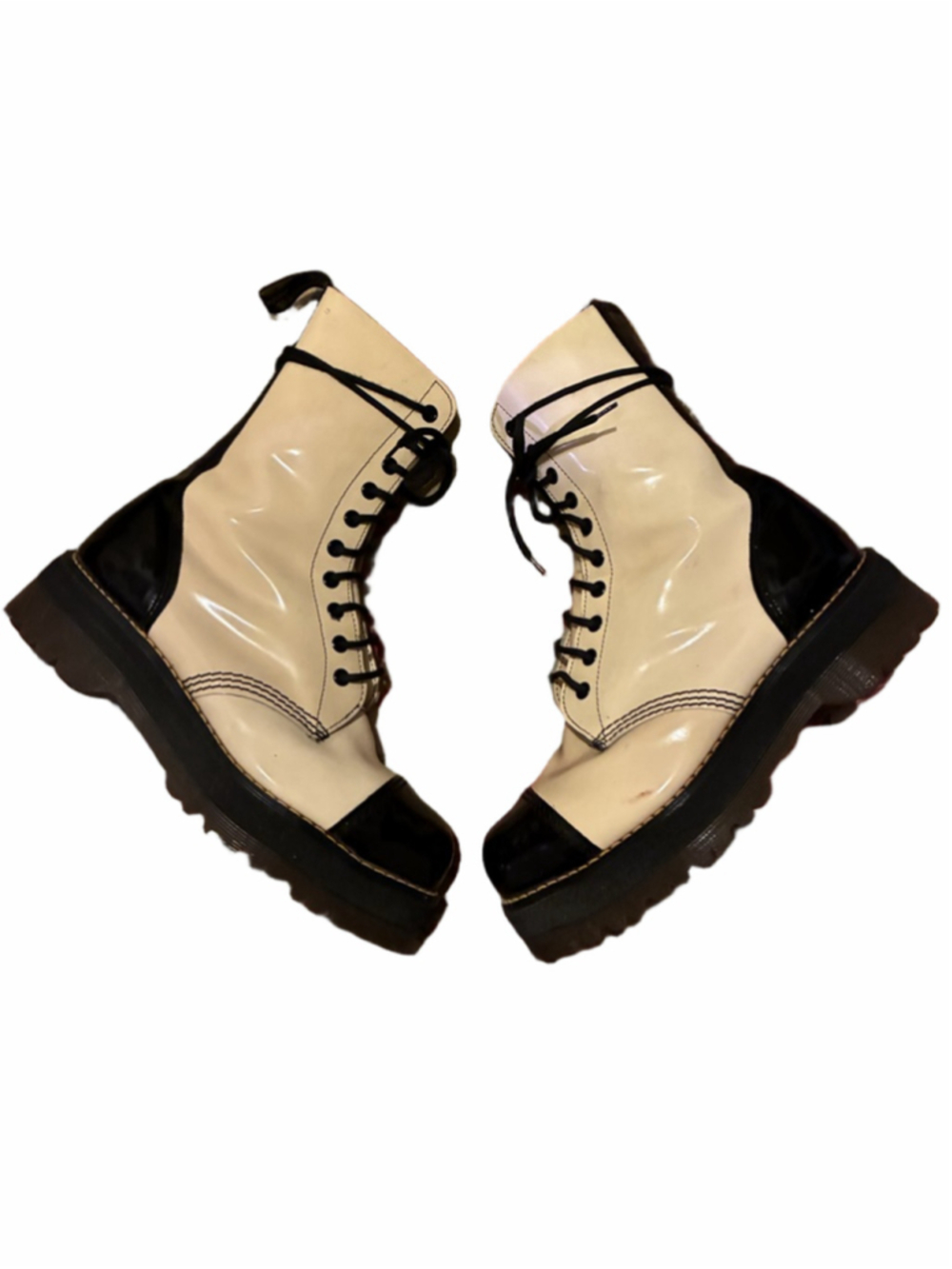 Dr. Martens Crazy Bomb MIE B/W EUC VTG RARE! UK7